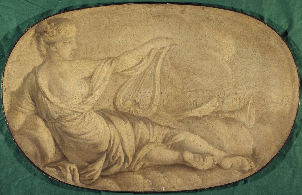 La Musique (alegoria, pintura decorativa para o Hôtel La Rivière depois Canillac de Unknown artist