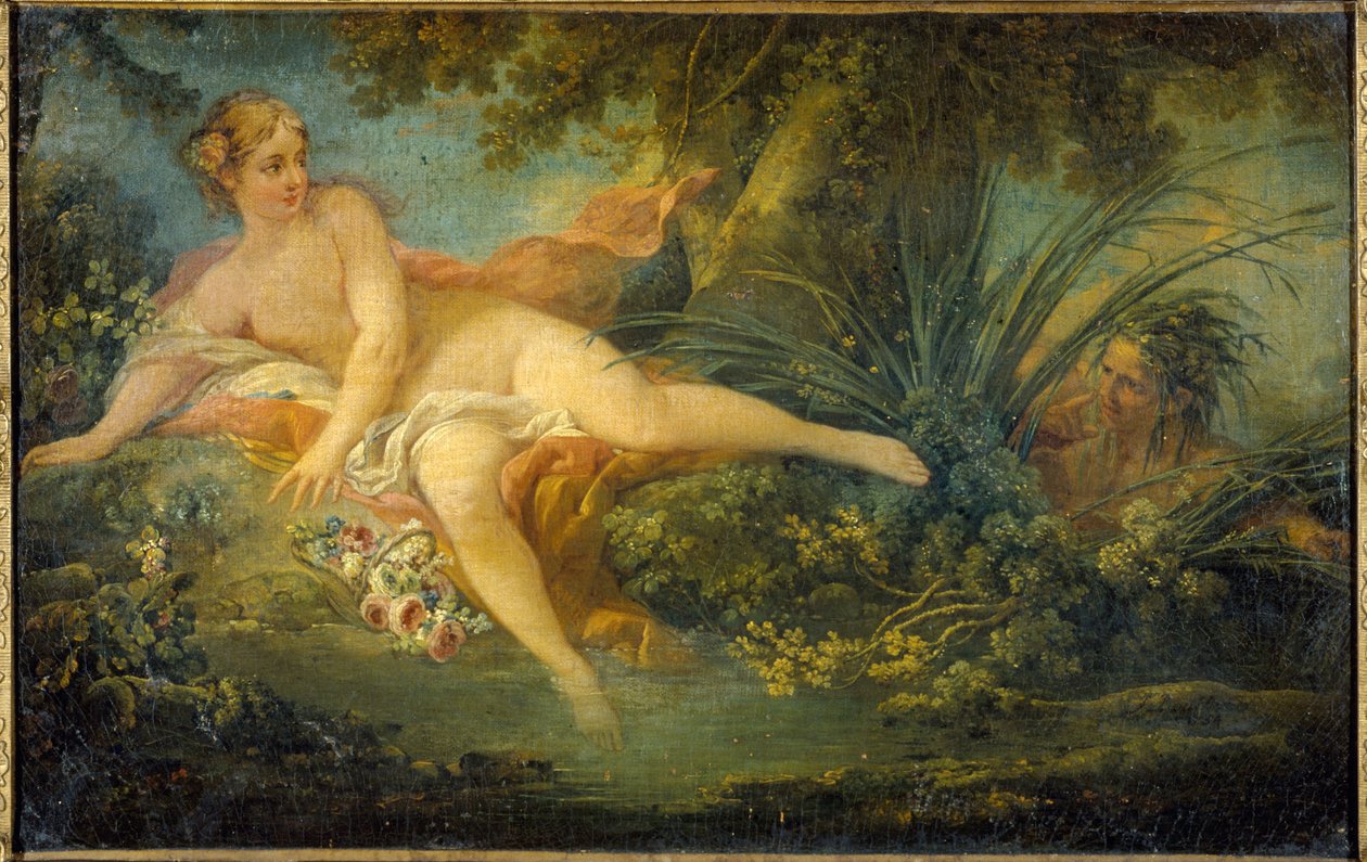 La Nymphe surprise, depois de Boucher de Unknown artist