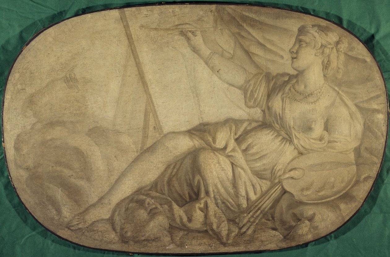 La Peinture (alegoria, pintura decorativa para o Hôtel La Rivière de Canillac de Unknown artist