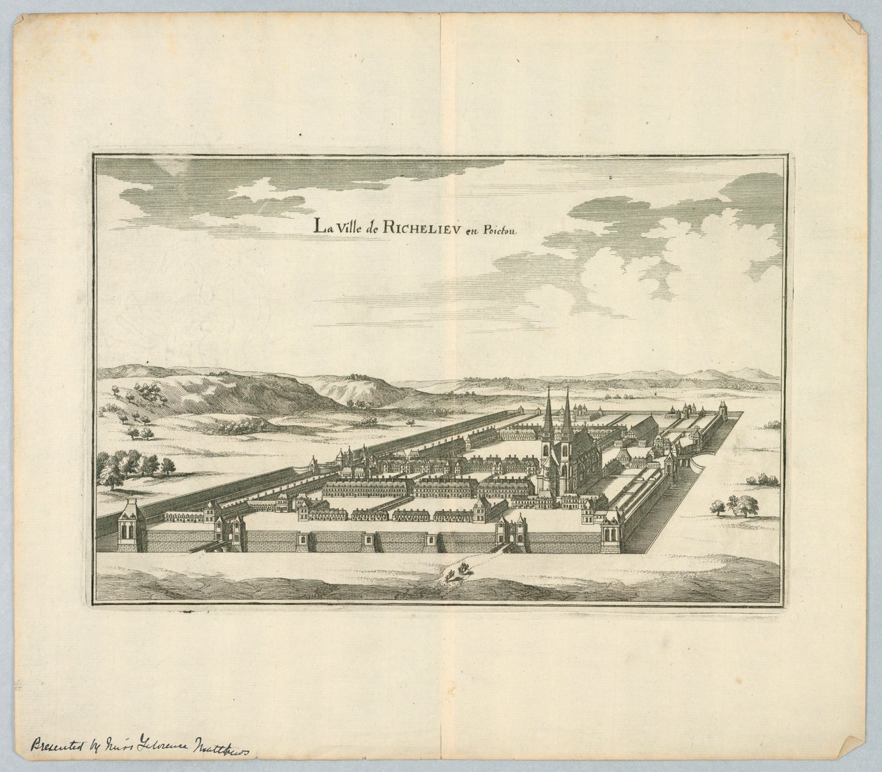 A cidade de Richelieu em Poictou de Unknown artist