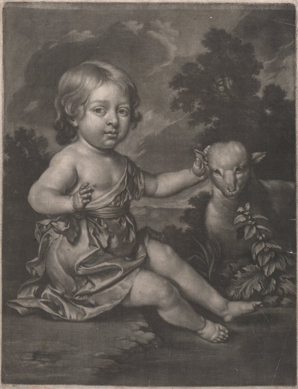 Senhora (criança com cordeiro) de Unknown artist