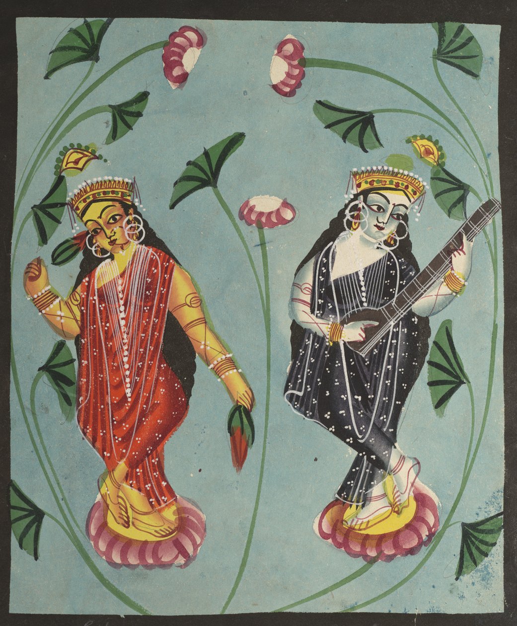 Lakshmi e Saraswati de Unknown artist