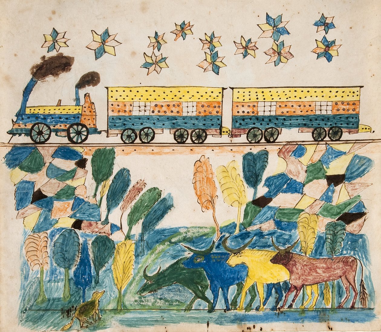 Landscape-Train de Unknown artist