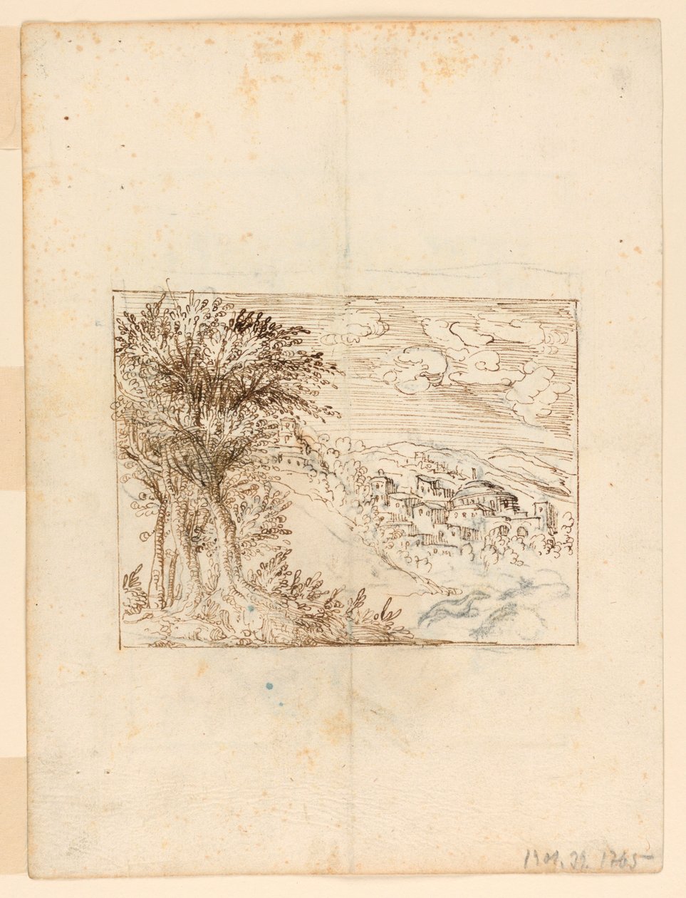 Paisagem: verso: Design Grotesco de Unknown artist