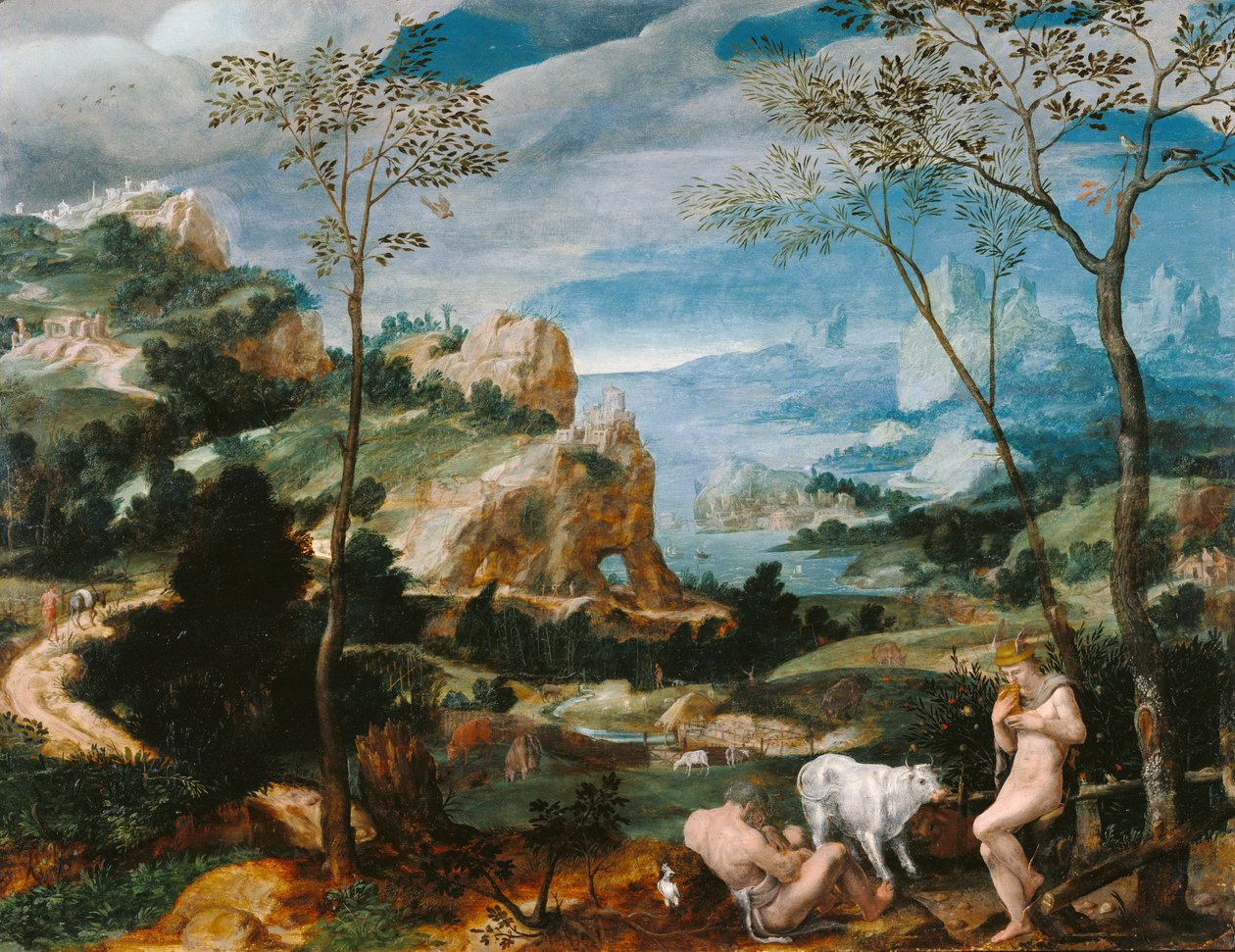 Paisagem com Mercúrio e Argus de Unknown artist