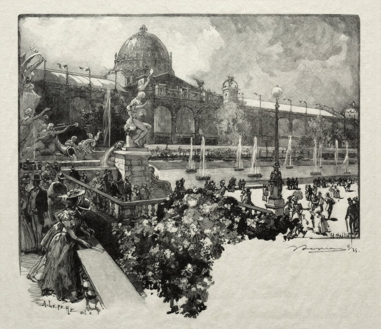 O Palácio das Artes Liberais, Exterior de Unknown artist