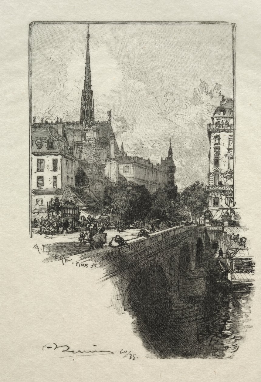 A ponte de St. Michel de Unknown artist