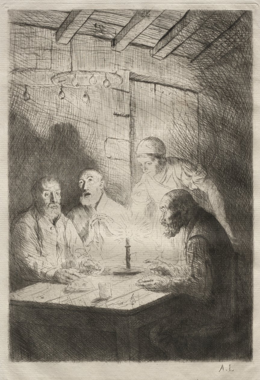 Jantar na miséria de Unknown artist