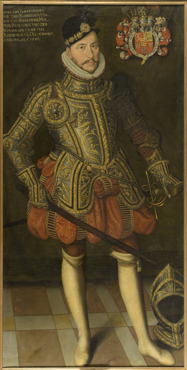 Le duc Adolphe de Holstein Gottorp - Retrato do Duque Adolfo de Holstein-Gottorp (1526-1586), Anónimo . Óleo sobre tela de Unknown artist