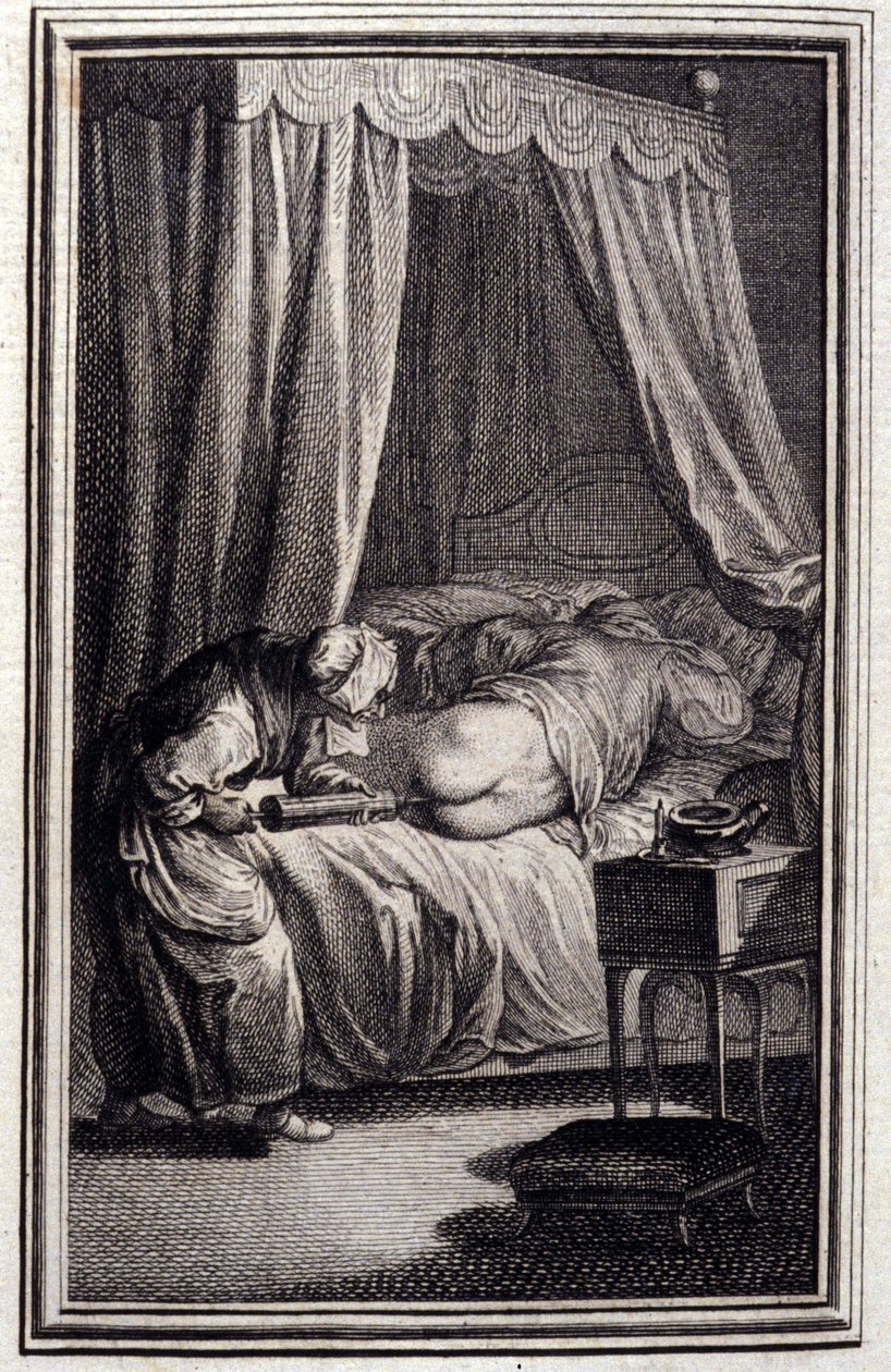 Le remede - em "Contos e contos em verso", de Jean La Fontaine. 1762. de Unknown artist
