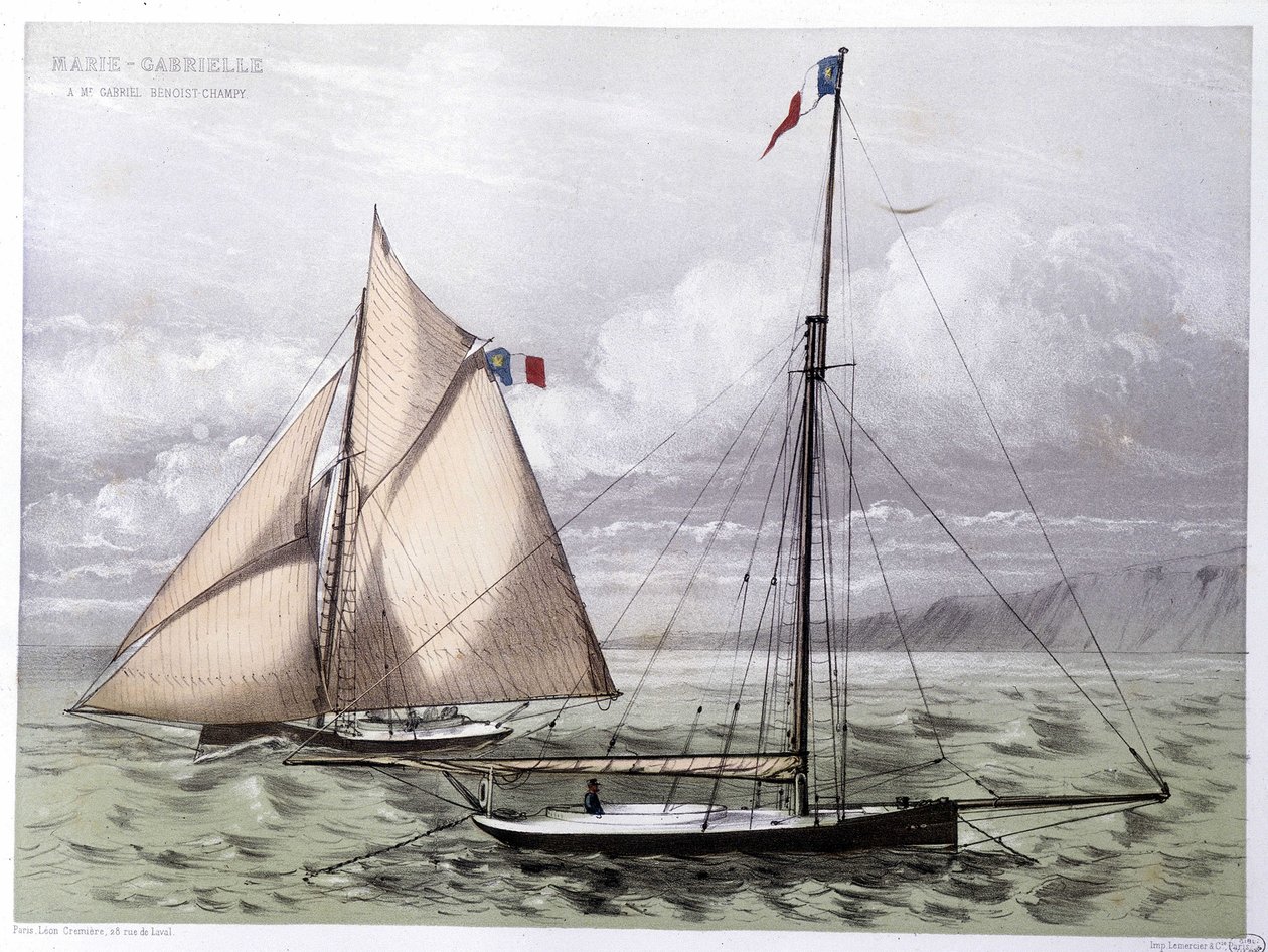 O iate Marie Gabrielle - em "Le Centaure de Unknown artist