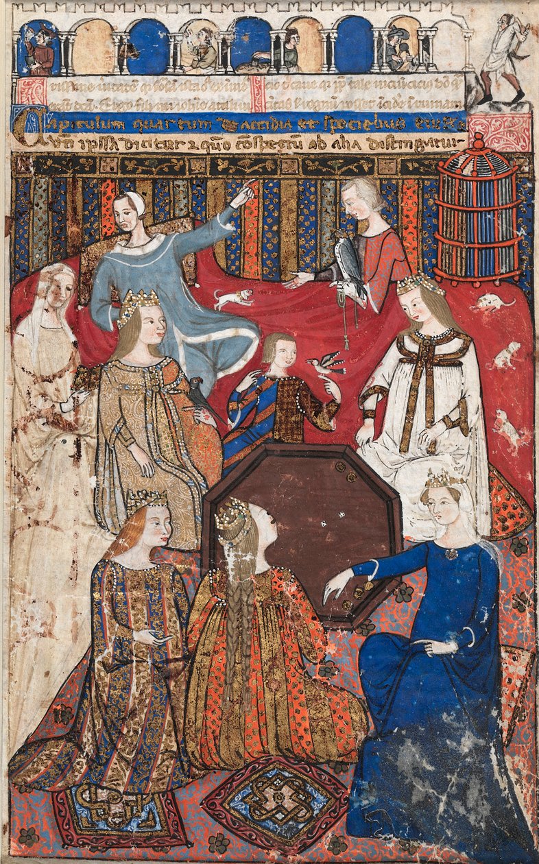 Folha de um tratado de Cocharelli sobre os vícios: Acedia e sua corte de Unknown artist