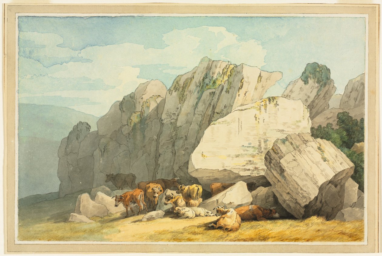 Leigh Tor Rocks em Poundsgate, perto de New Bridge on the Dart, Devon de Unknown artist