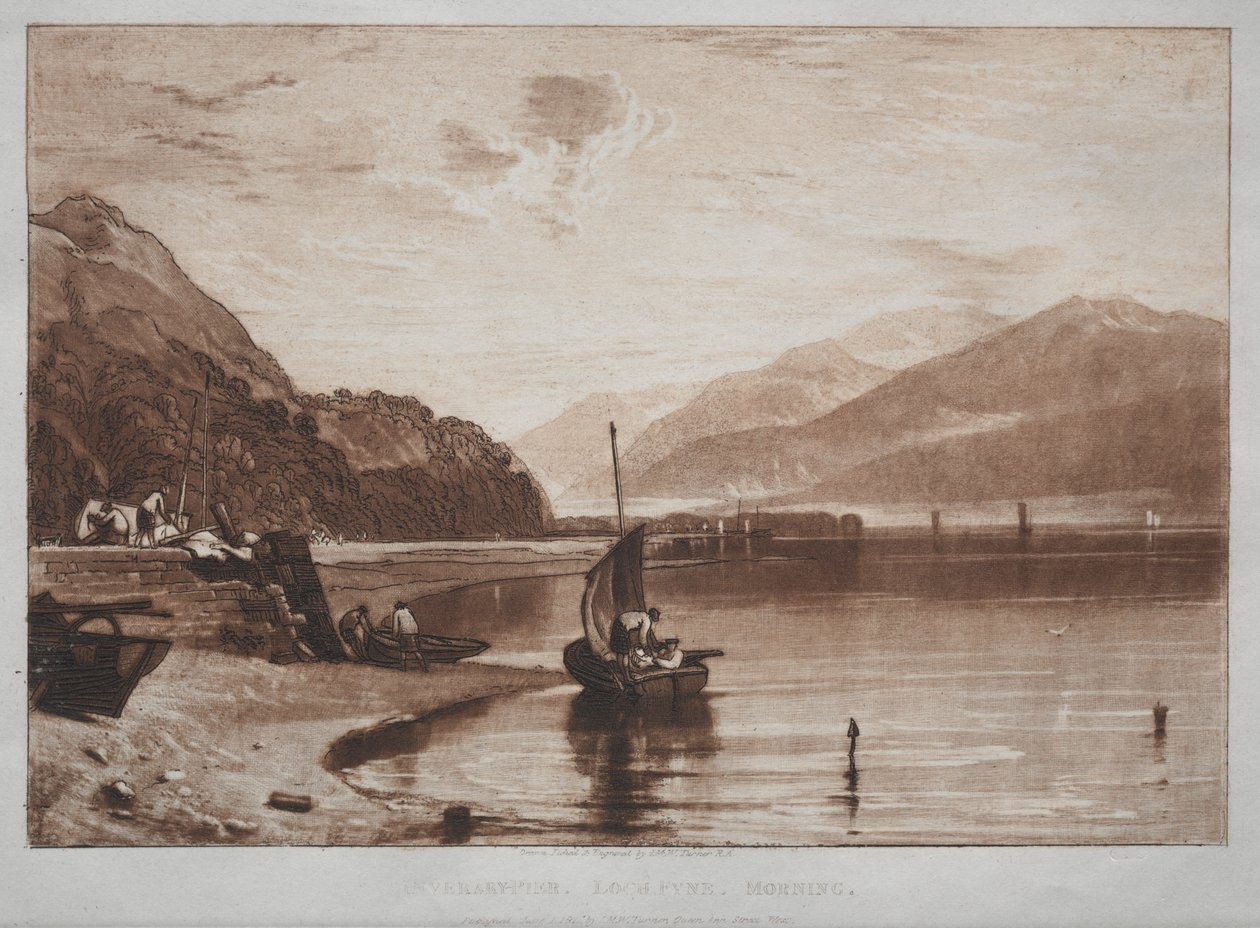Liber Studiorum: Inverary Pier, Loch Fyne, Manhã de Unknown artist
