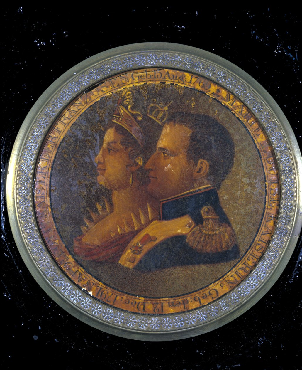 Tampa de uma caixa de rapé com retratos de Napoleão I e Josefina. Milão, Museu do Risorgimento de Unknown artist