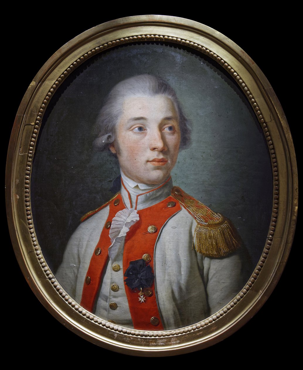 Tenente do Regimento de Infantaria de Artois, c.1780 (óleo sobre tela) de Unknown artist