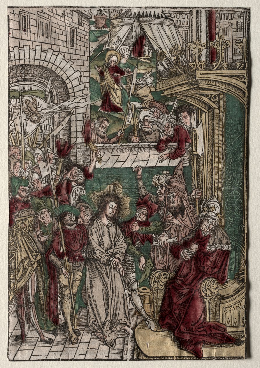Vida de Cristo: Cristo diante de Pilatos de Unknown artist