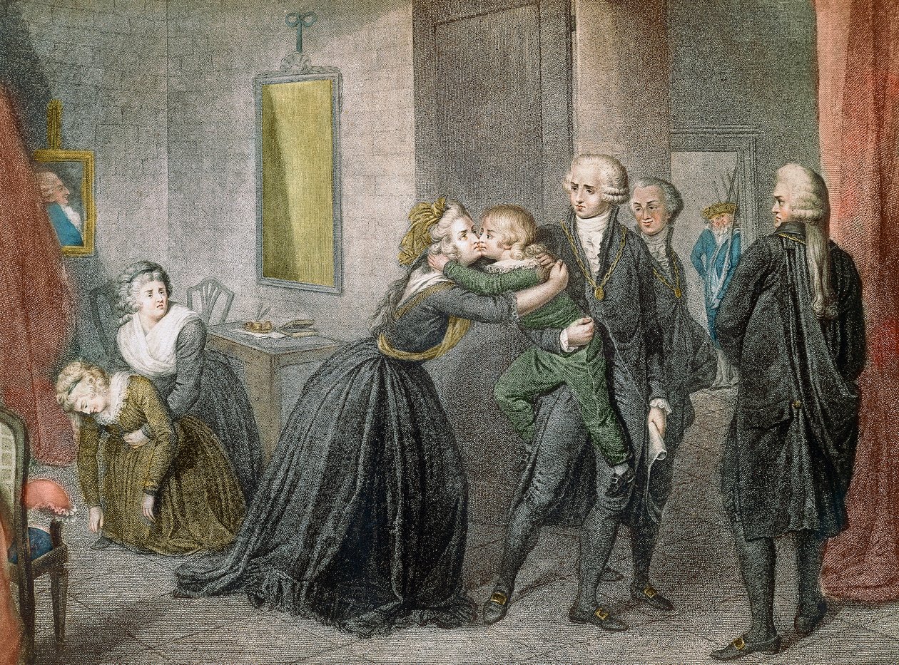 Luís XVII foi separado de sua mãe Maria Antonieta em 3 de julho de Unknown artist