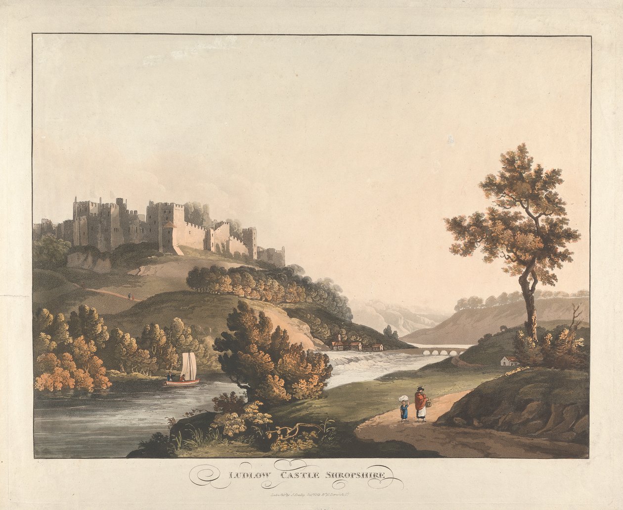 Castelo de Ludlow, Shropshire de Unknown artist