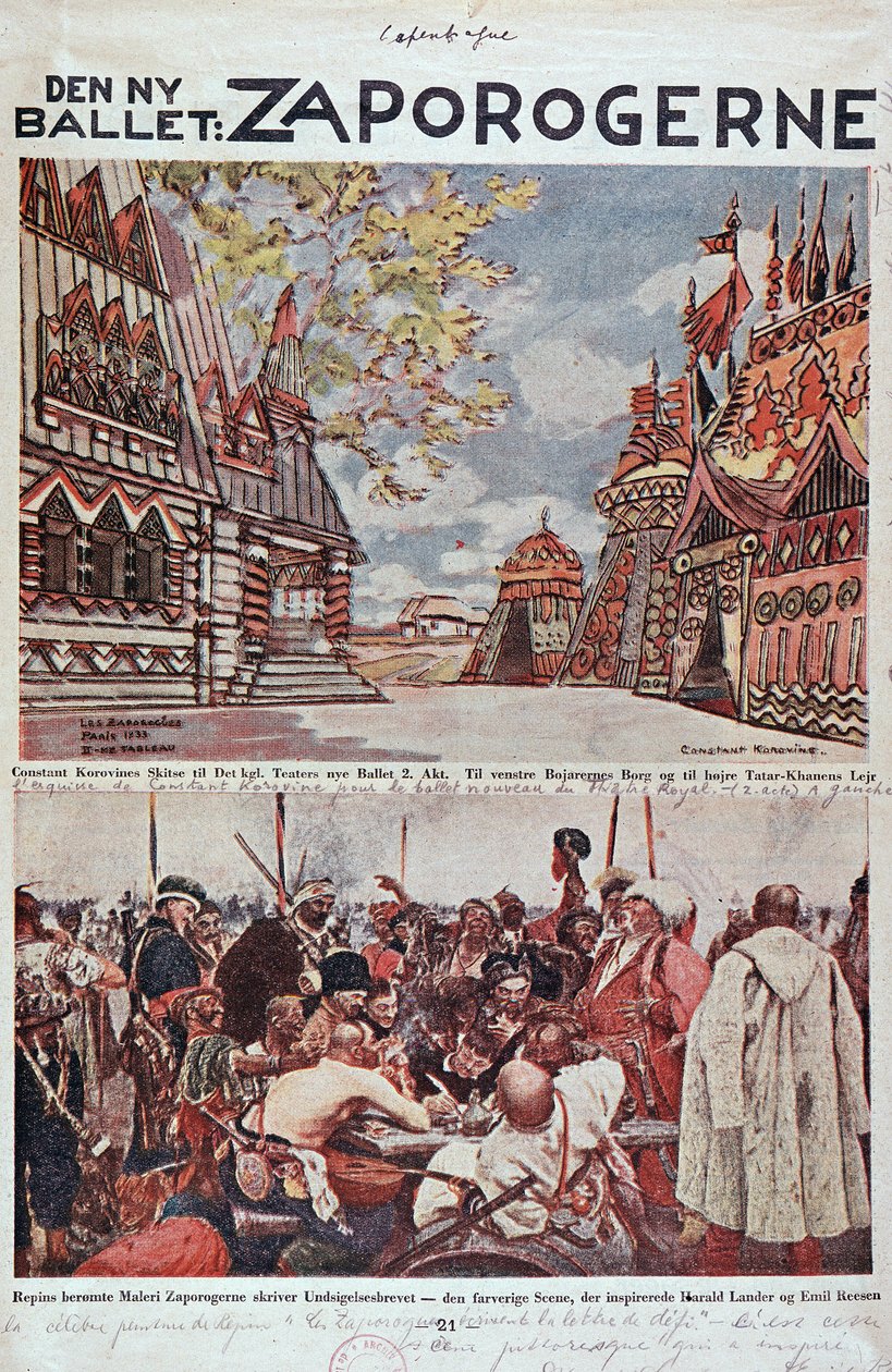 Lyric Theatre: Os Zaporogues (Zaporogerne) - Biblio de Ópera. de Unknown artist