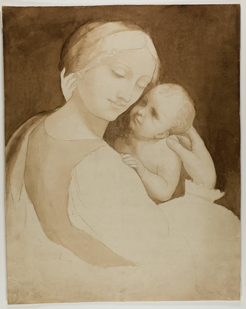 Madona e Menino (frente) e Fragmento de Torso de Mulher (verso) de Unknown artist