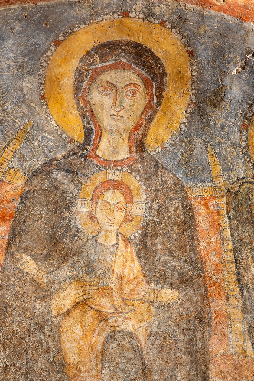 Madona e Menino entre os Arcanjos, pormenor de Unknown artist