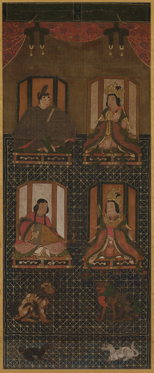 Mandala das Quatro Divindades do Monte Kōya de Unknown artist