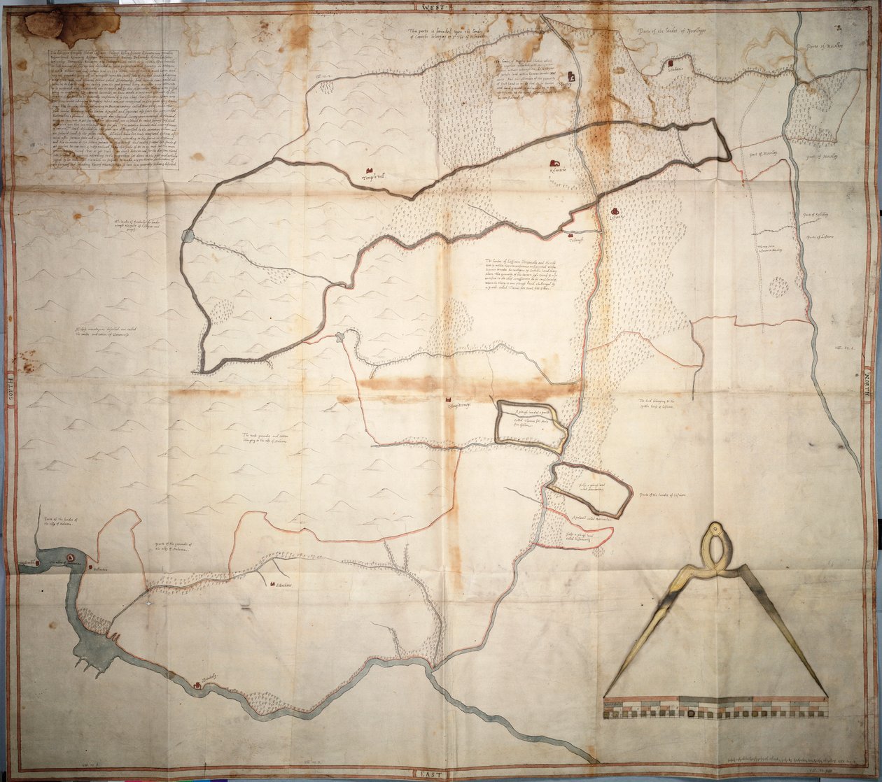 Mapa de Lismore, Irlanda de Unknown artist
