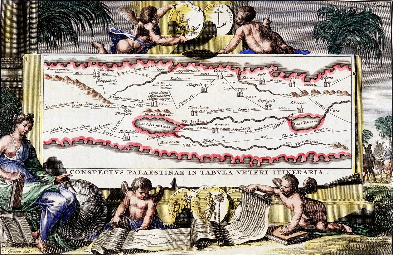 Mapa da Palestina - em "Palestina" por Hadriani Relandi de Unknown artist