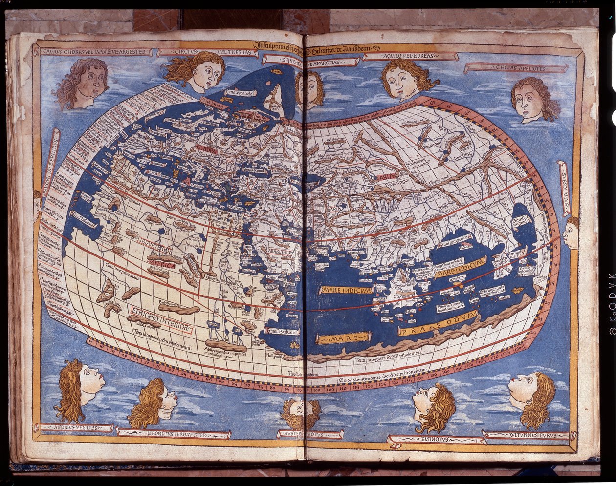 Mapa de Ptolomeu publicado em 1482. de Unknown artist