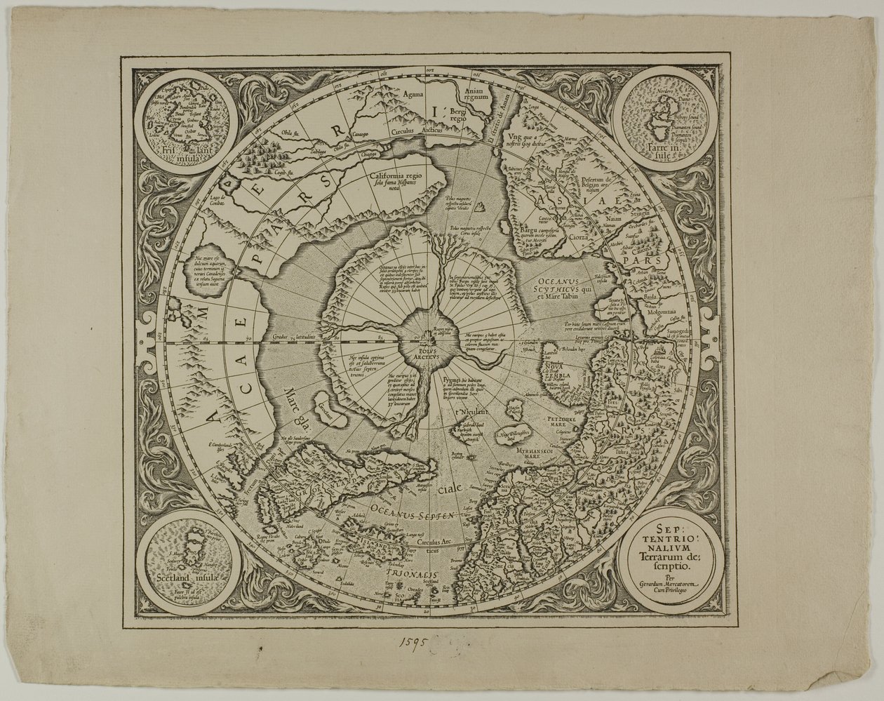 Mapa da Projeção de Mercator de Unknown artist