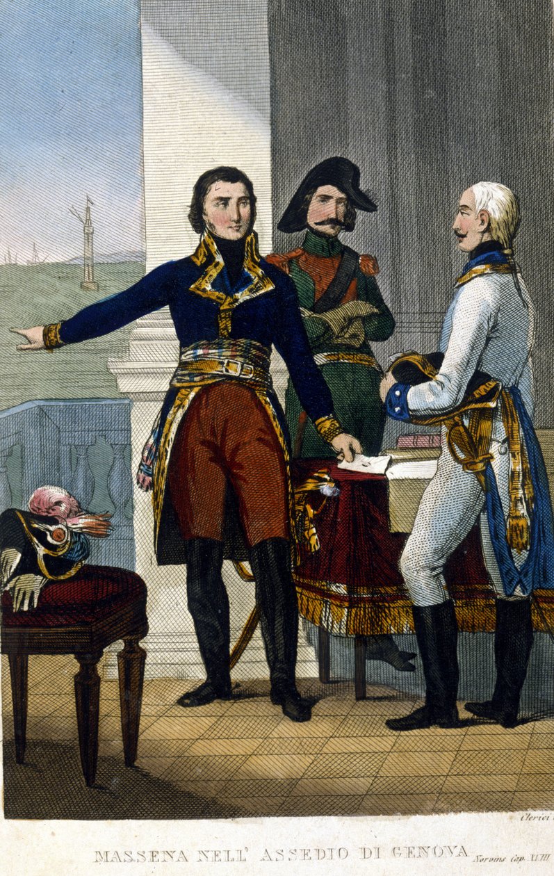 Marechal André Masséna (1756-1817) no cerco de Genes em abril de 1800 de Unknown artist