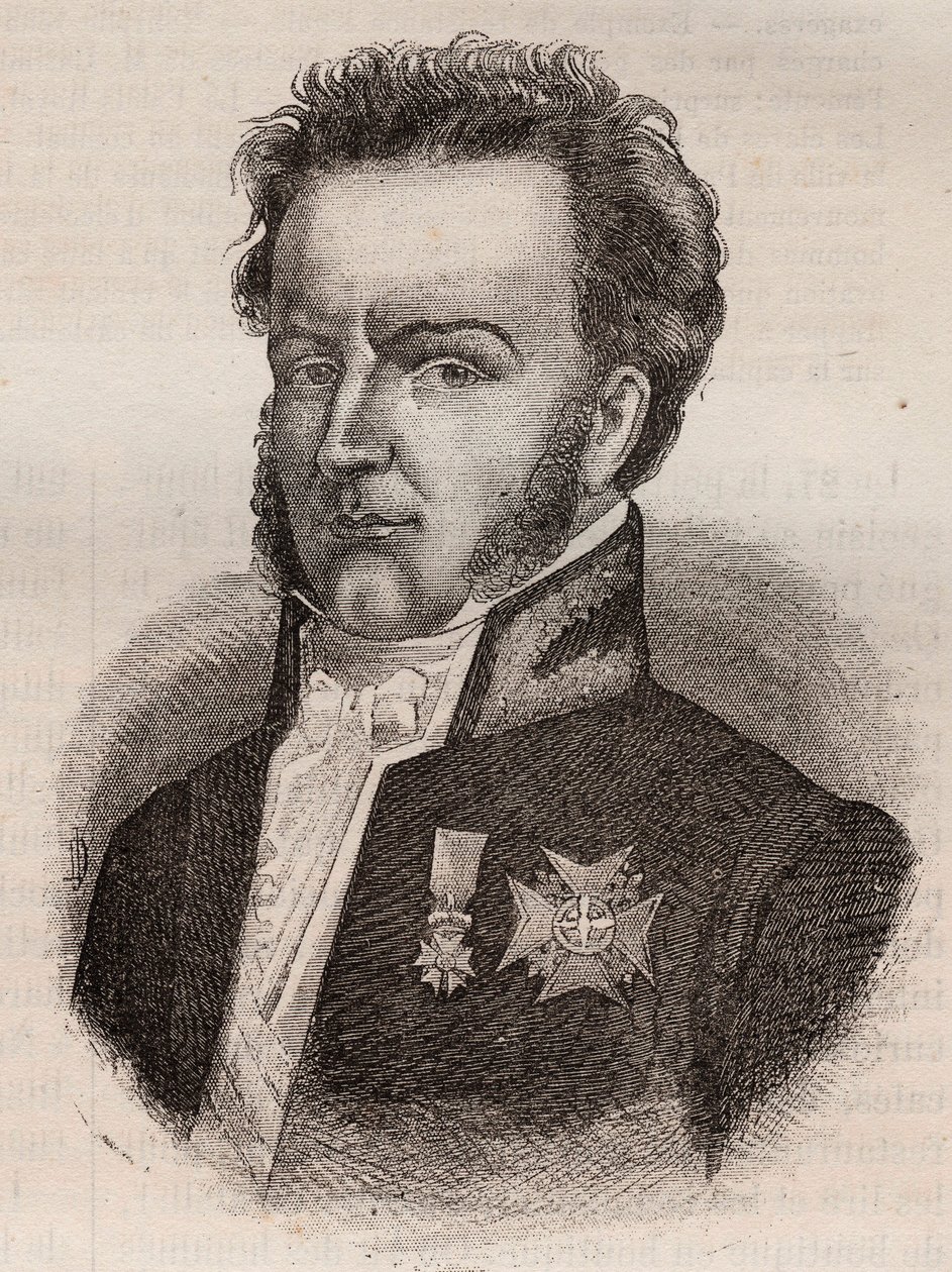 Martial de Guernon-Ranville (Guernon Ranville), magistrado e político francês - 1787 -1866 de Unknown artist