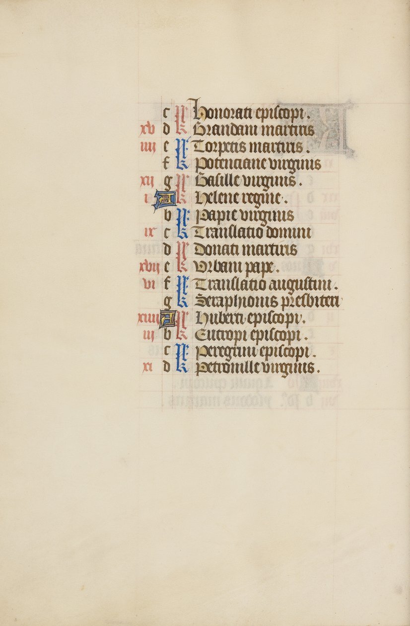 Página do calendário de maio continuação de Unknown artist