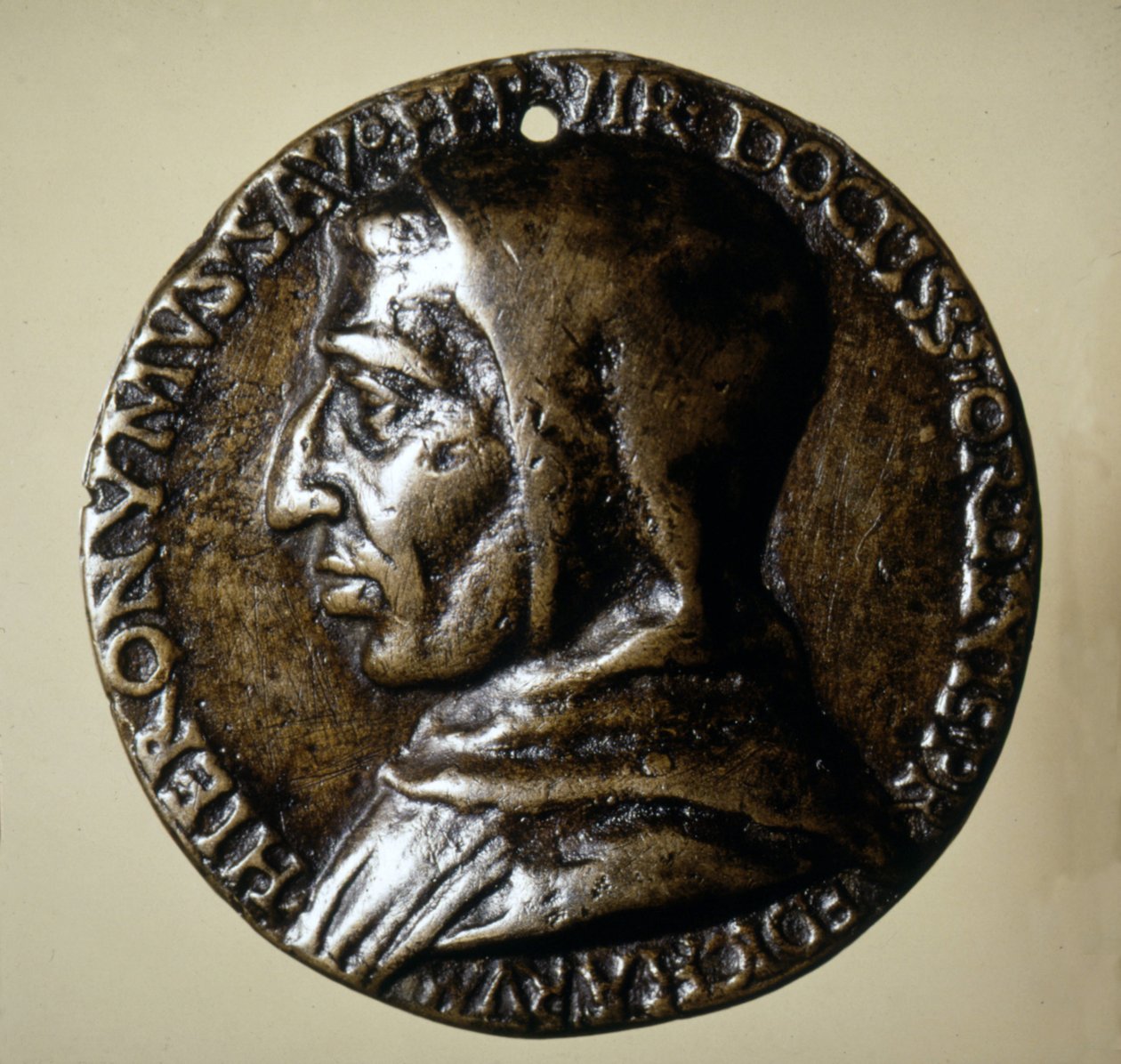 Medalha com a efígie de Savonarola (Girolamo Savonarola) - Século XVI de Unknown artist