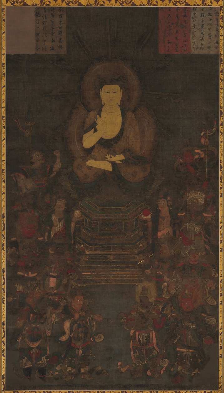 Buda Mestre da Medicina e os Doze Generais Divinos de Unknown artist
