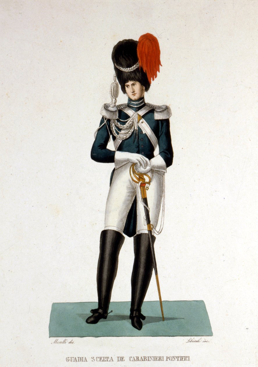 Membro da Pontifícia Gendarmerie do Estado do Vaticano. de Unknown artist