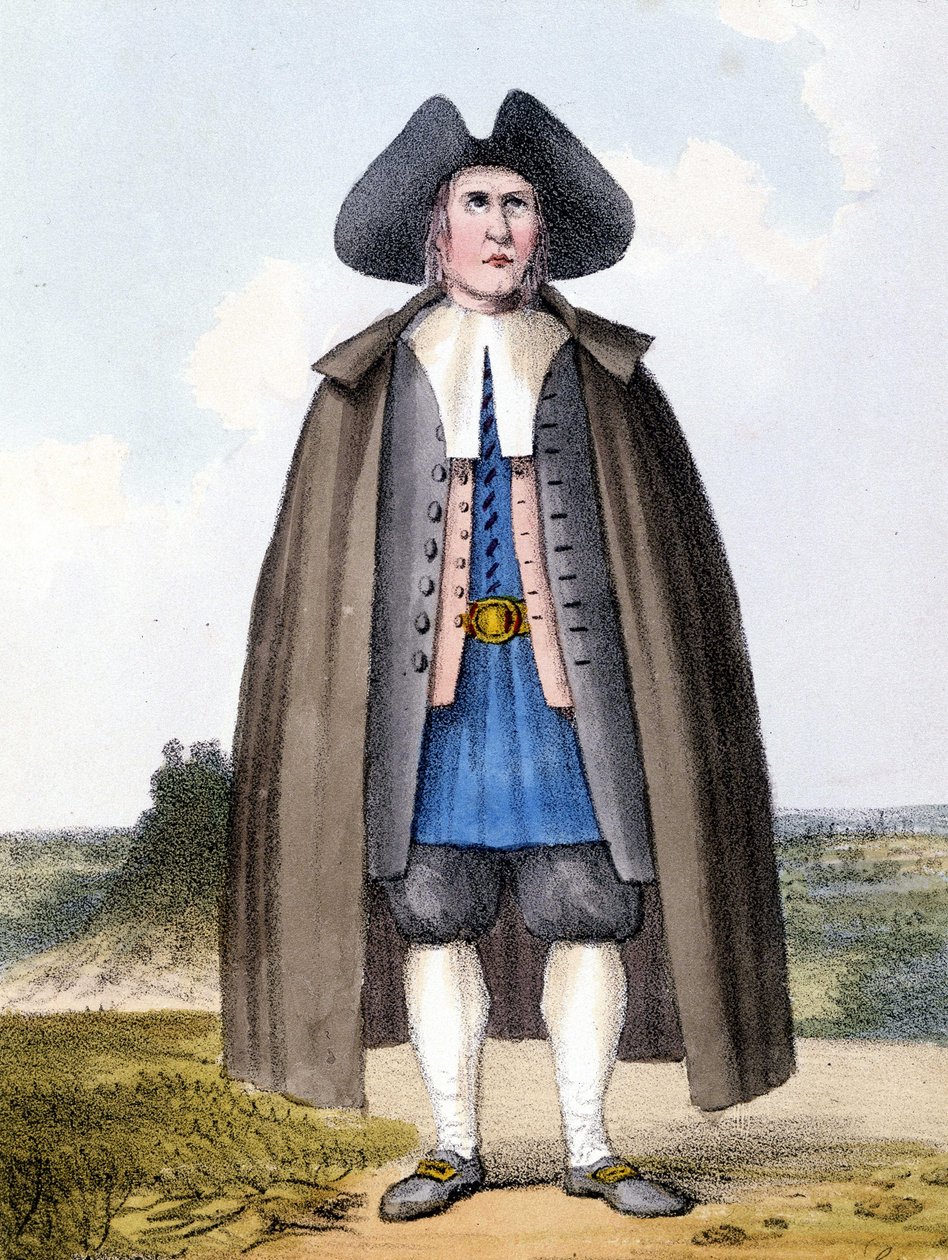 Membro da seita dos Quakers Reformados na Inglaterra no final do século XVIII. de Unknown artist