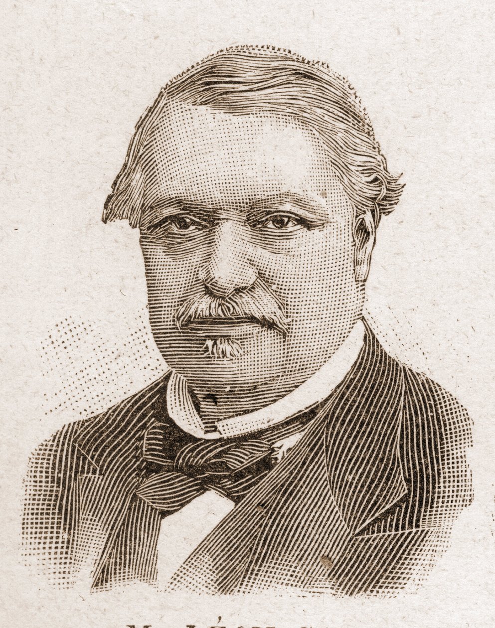 Membros da Academia Francaise em 1895: retrato de Leon Say (1826-1896), economista e político francês. de Unknown artist