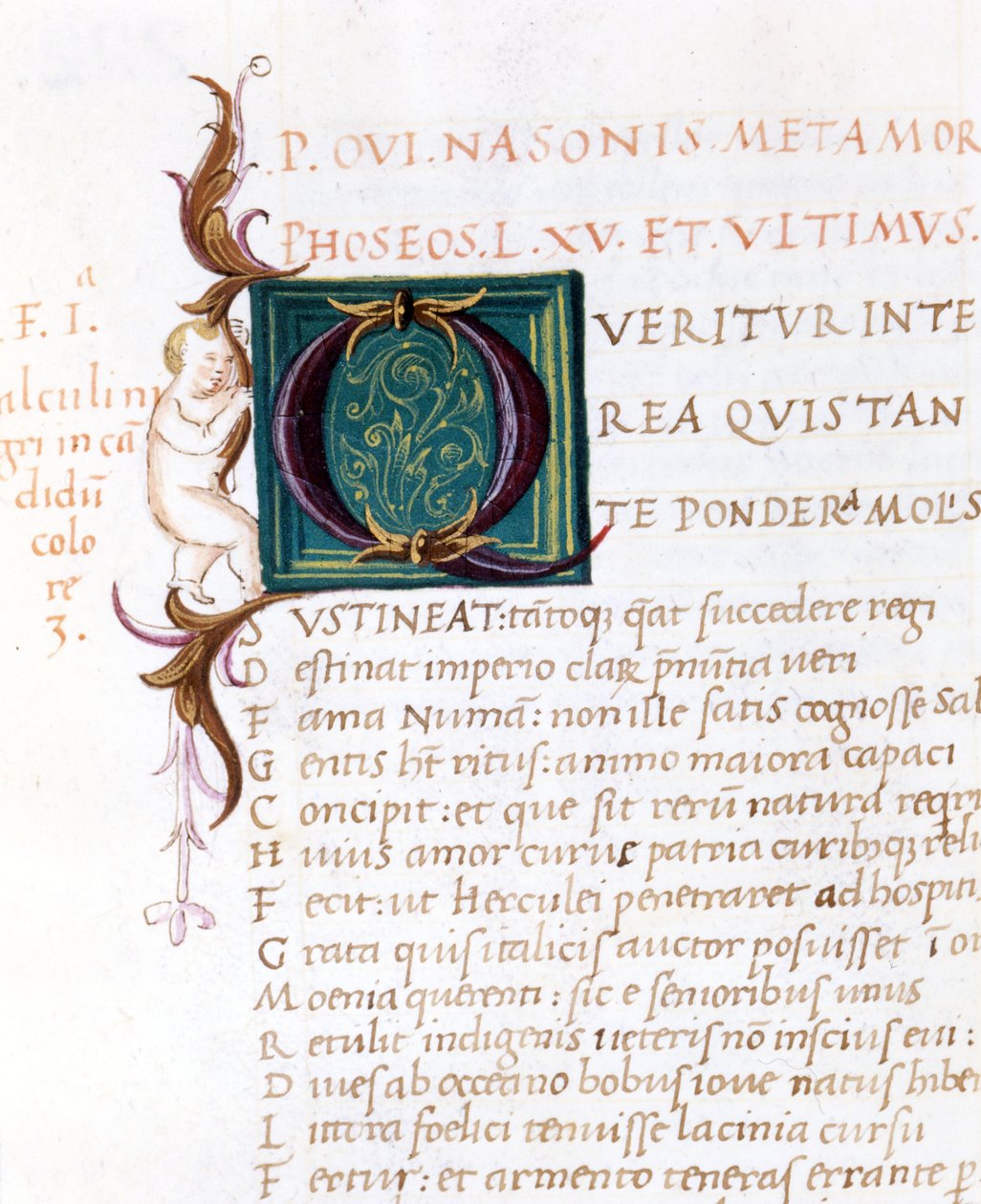 Metamorfoses de Ovide. Manuscrito do século XV. Comunale biblioteca de Rimini de Unknown artist