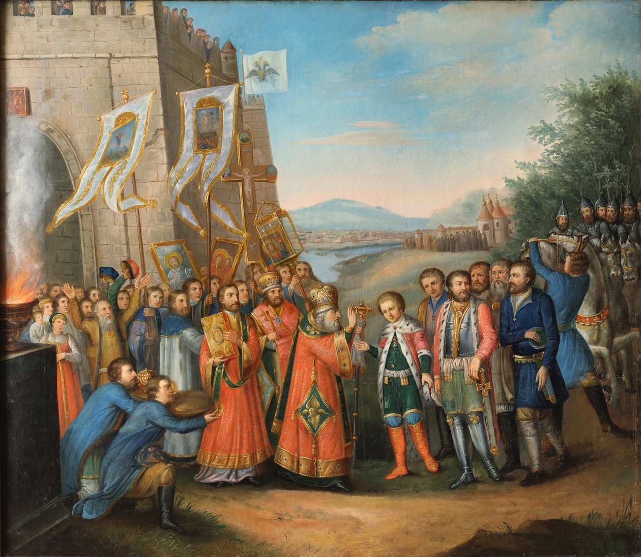 Michel Ier de Russie (1596-1645) - Mikhail Feodorovich é convocado para o trono russo em 14 de março de Unknown artist
