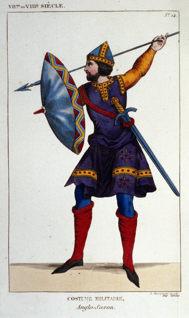 Traje militar de um guerreiro anglo - saxão de Unknown artist
