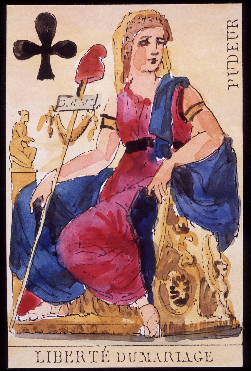 Modéstia: "Liberdade de Casamento" - Carta de Jogada Revolucionária de Unknown artist