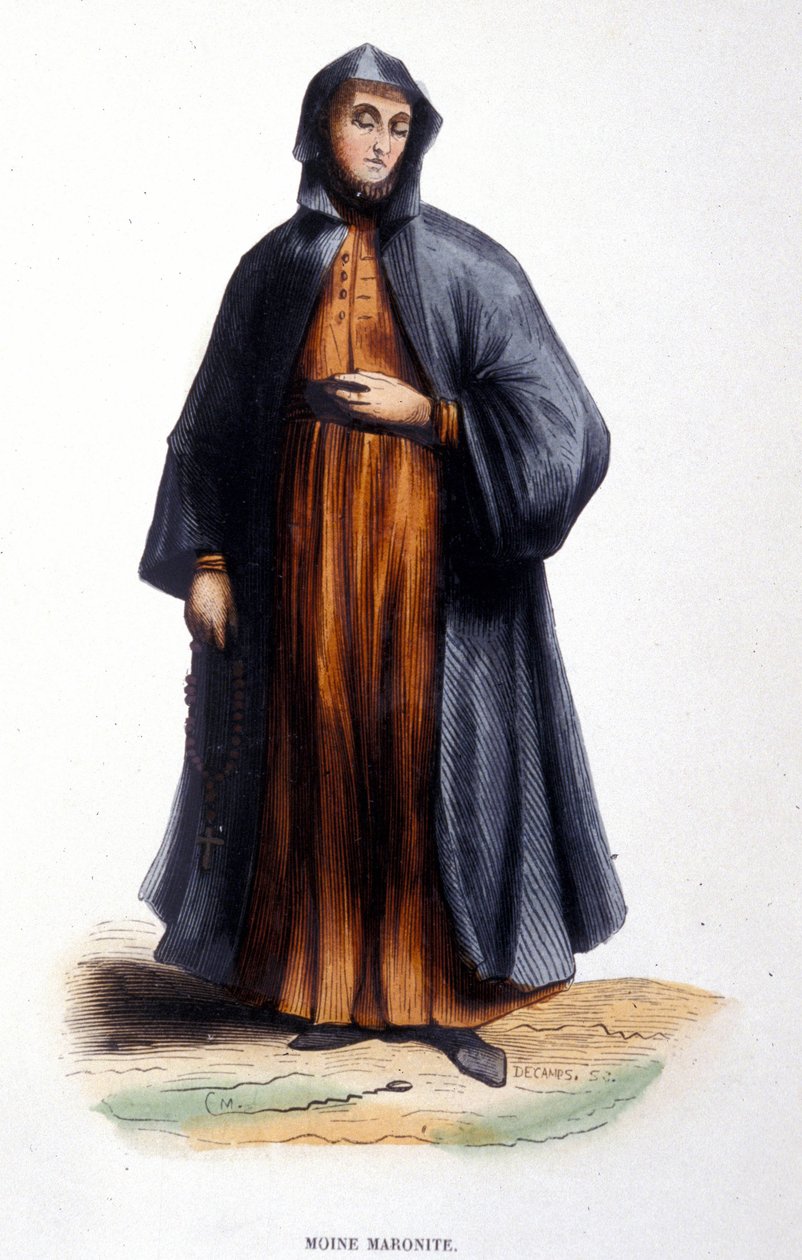 Maronita Moine. Gravação de um álbum sobre ordens religiosas, Paris de Unknown artist