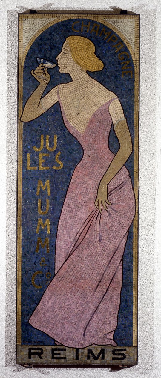 Mosaico para Champagne Mumm, final do século XIX de Unknown artist