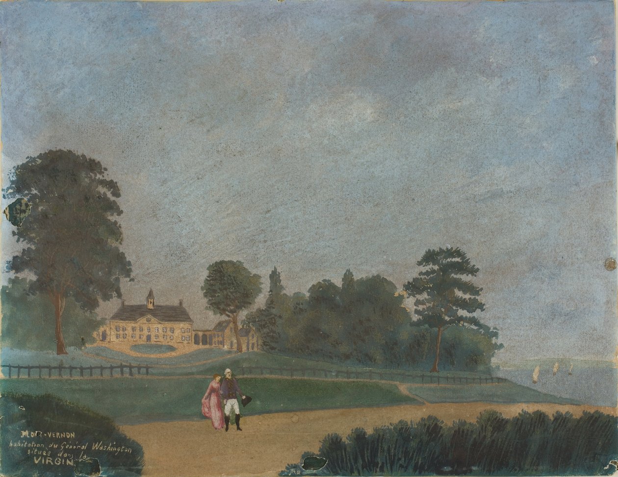 Mount Vernon, casa do General Washington, Virgínia de Unknown artist