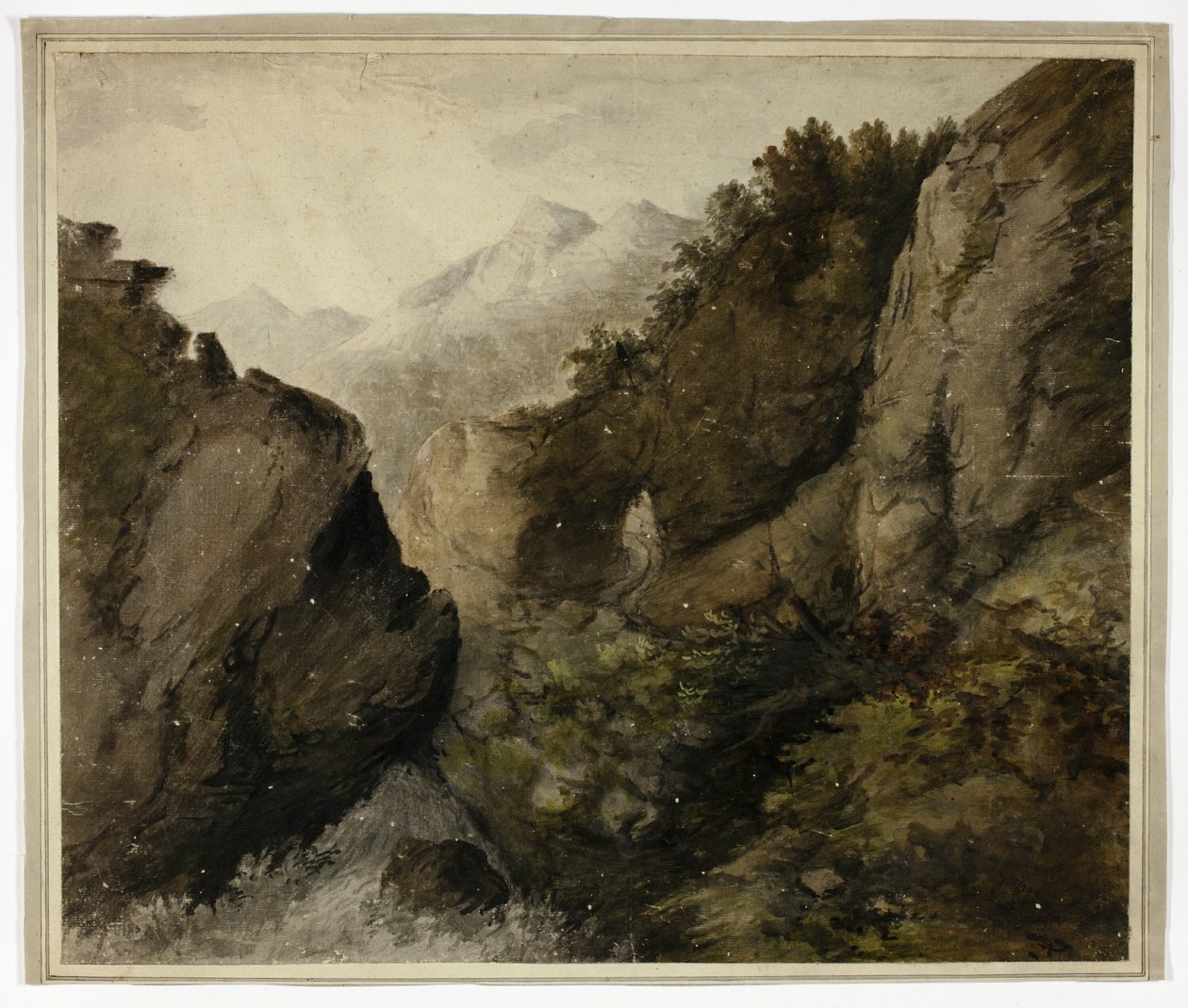 Paisagem montanhosa de Unknown artist