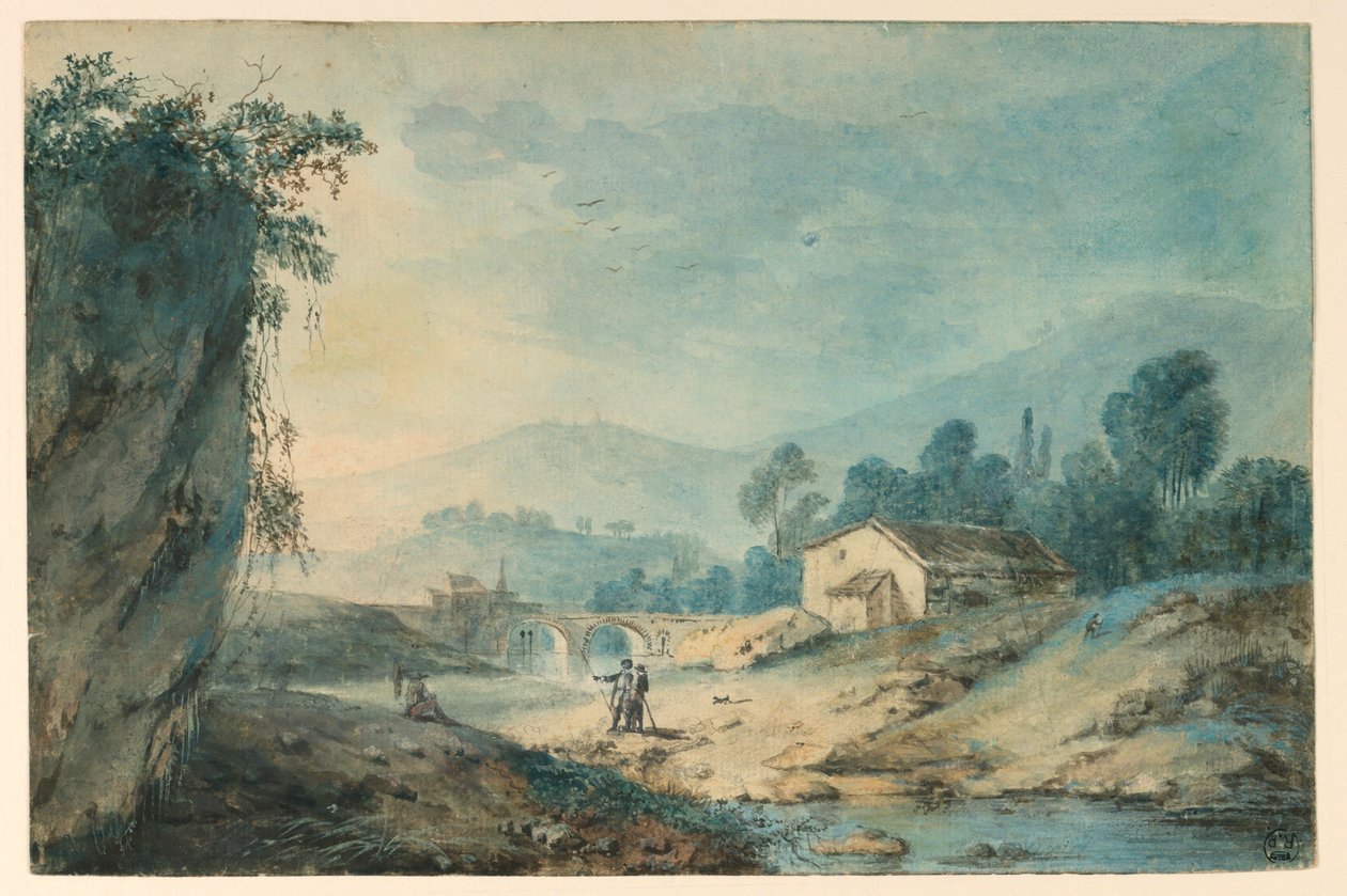 Paisagem montanhosa de Unknown artist
