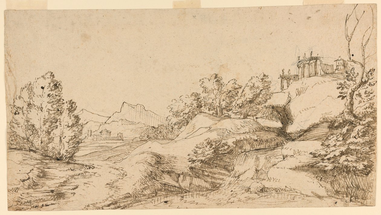 Paisagem montanhosa de Unknown artist