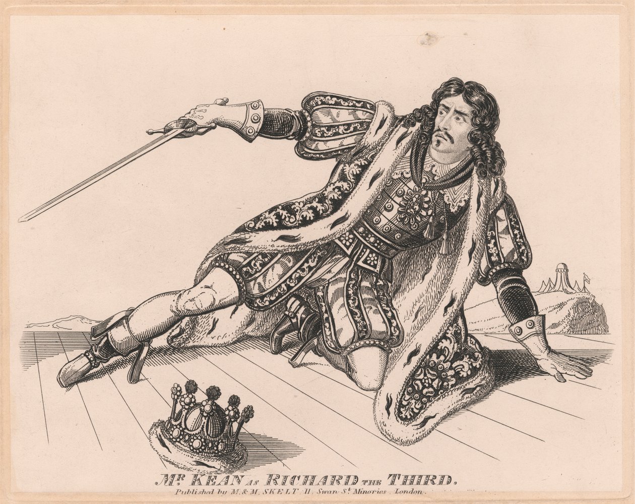 Sr. Kean como Richard III de Unknown artist